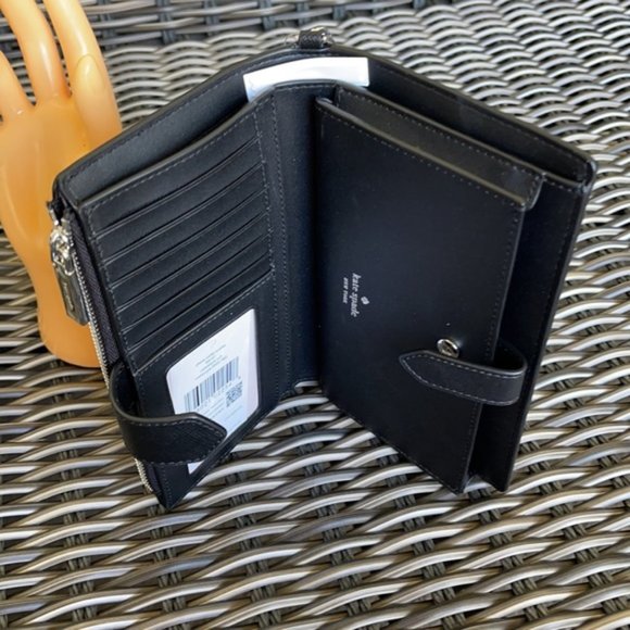 Kate Spade Staci Colorblock Phone Wallet Wristlet in Nimbus Grey - Picture 10 of 16